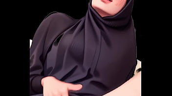 Rekaman Anime Istri Berhijabku Yang Memuaskan Dirinya Sendiri Setelah Kuterangi Rahimnya