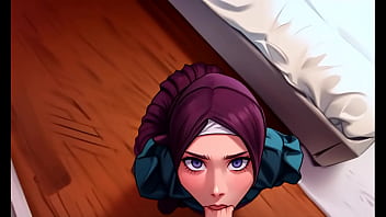 Gadis Muslimah Berhijab Tunduk Berlutut Dan Mengulum Kontolku Dengan Penuh Nafsu
