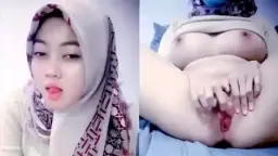 Nella Hijabers Merintih Nikmat Saat Mengangkang Dan Memekiri