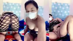 Masturbasi Sayangku Dengan Baju Jaring Yang Menggoda