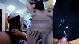 Goyang Ganas Memek Mulus Cewek Bercadar Di Kamar Kos