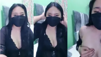 Live Zahra Pake Lingerie Item Seksi Banget, Bikin Ngiler Makin Binal