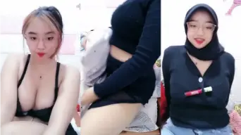 Cewe Cabut Hijab, Sange Ebot Guling, Nafsu Menggebu-gebu.