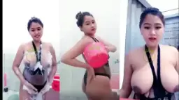 Wiwin, Si Toket Gede Mandi Basah-basahan Bikin Makin Pengen