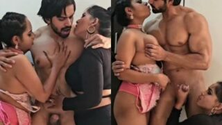 Tiga Orang Ngentot Brutal, Kontol Nusuk Dua Cewek Bejat Sekaligus