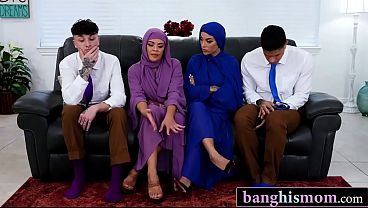 Pesta Bercinta Balas Dendam Bareng Dua Tante Berjilbab Montok Dan Anak Tiri Kontol Besar