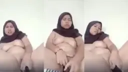 Abg Hijab Coklat Lagi Seru Nyobain Terong Buat Colmek