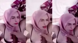 Jilbab Diyana Sakura Mani Muncrat Di Wajah